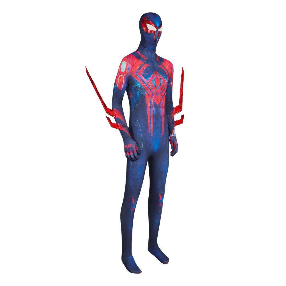 SpiderMan Across the Spider Verse Miguel O'Hara 2099 Zentai Costume Cosplay Outfits Halloween Carnival Suit Adults - Azufun