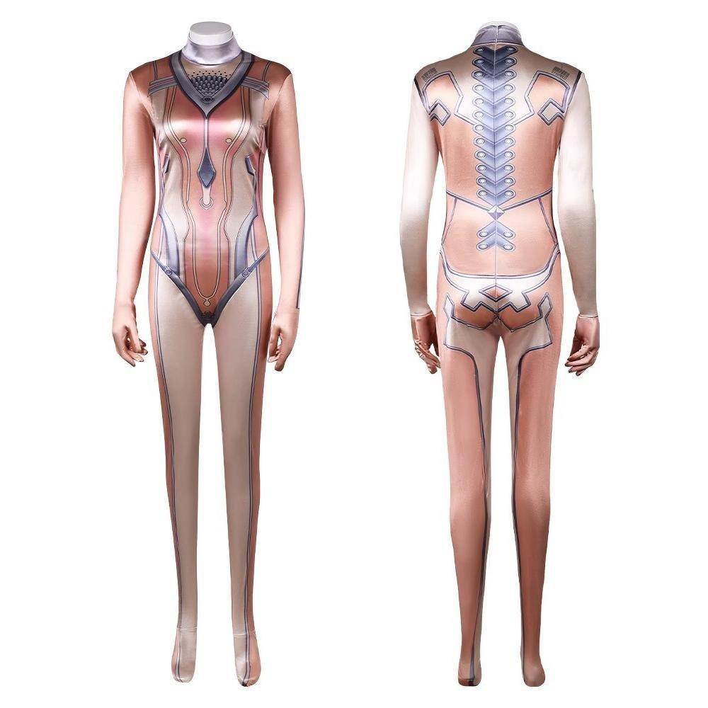 Stellar Blade Eve Costume Women Cosplay Jumpsuit Bodysuit Halloween - Azufun