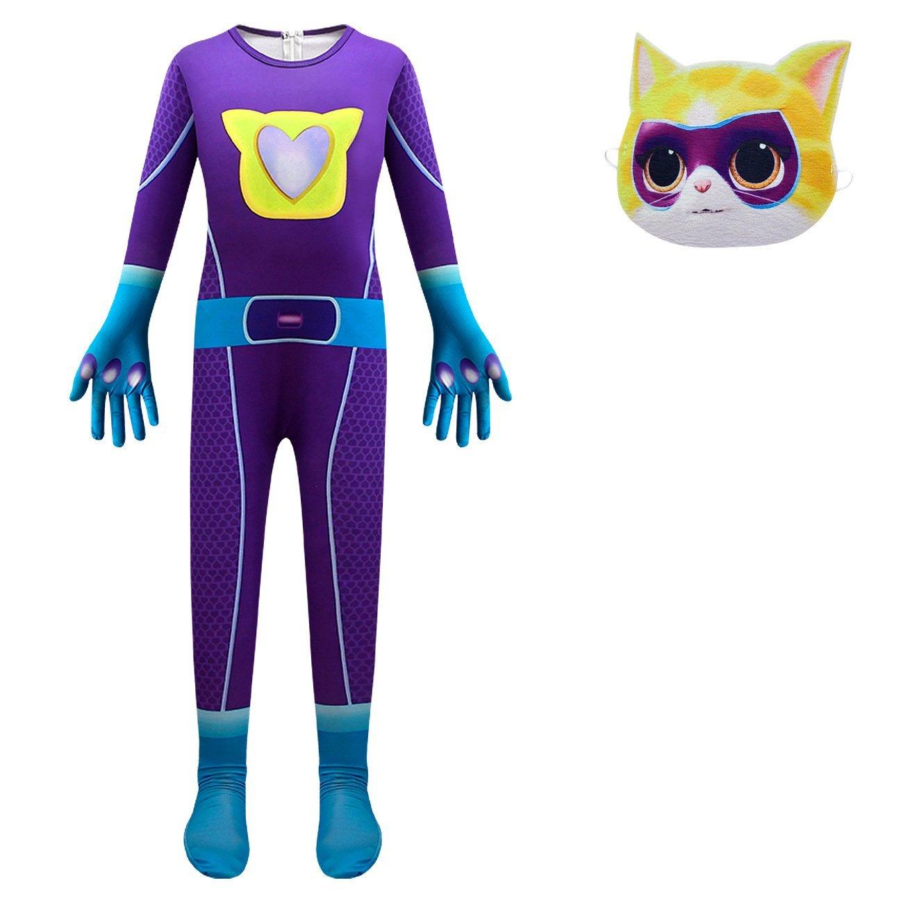 Super Cute Kitties Jumpsuits Cosplay costume With Mask For Kids