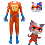 Super Cute Kitties Jumpsuits Cosplay costume With Mask For Kids