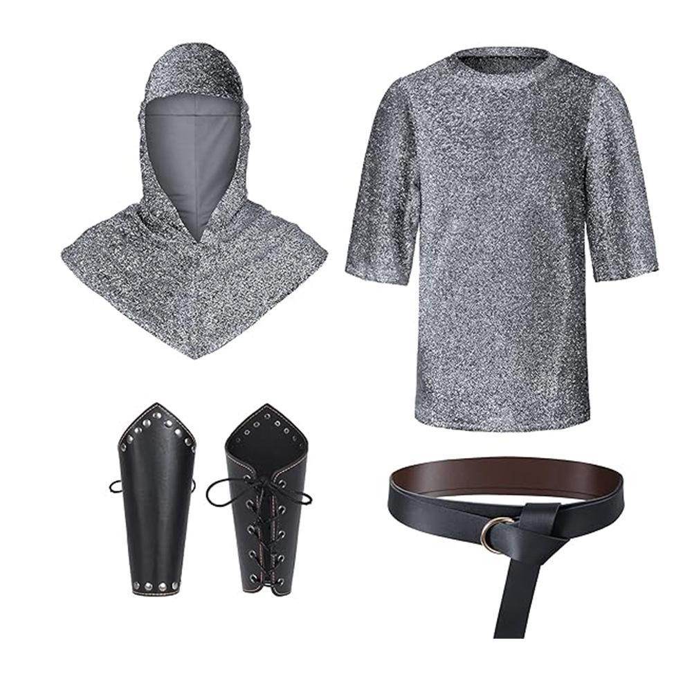 Templar imitation chain shirt Knight cosplay costume halloween - Azufun