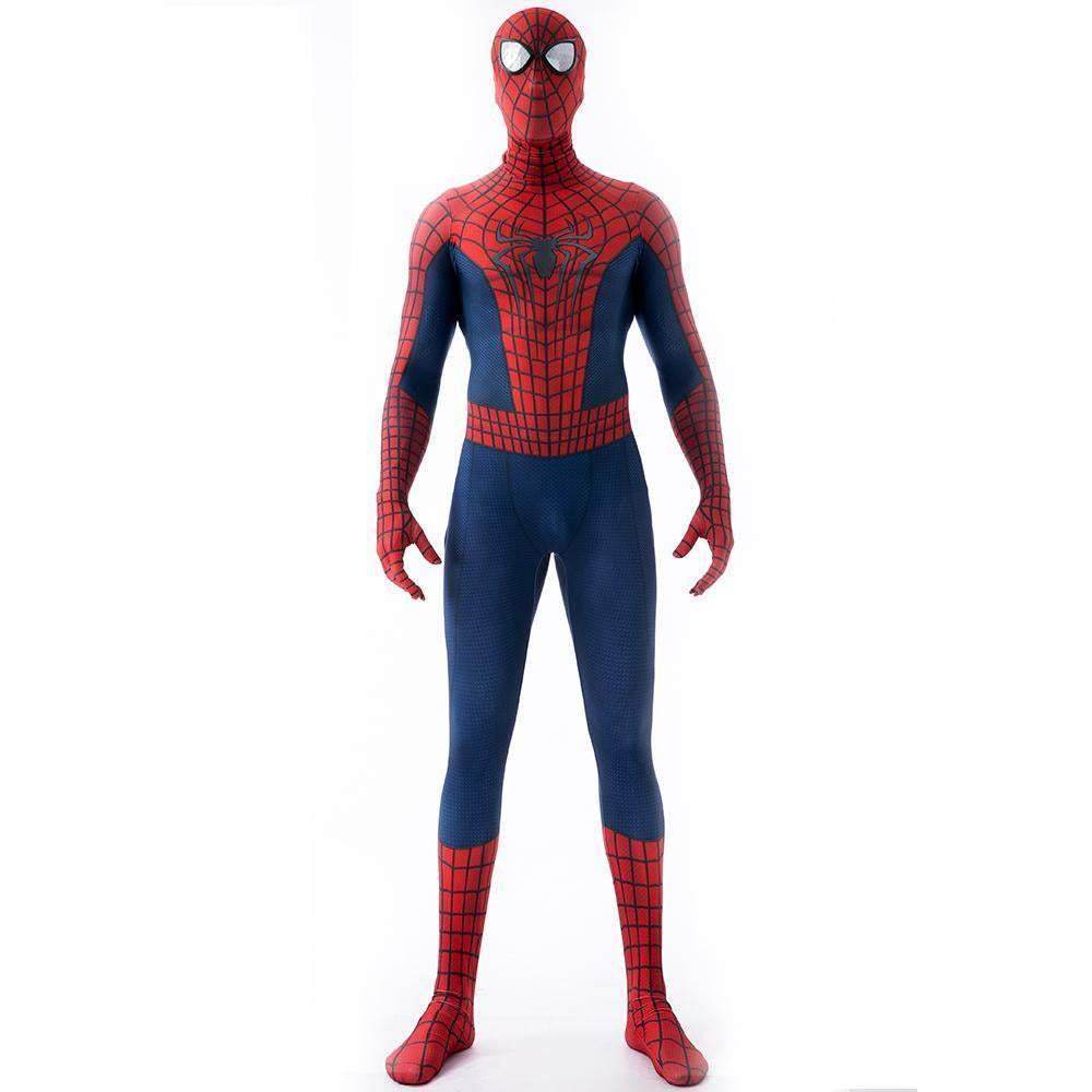 The Amazing Spider-Man Peter B Parker Costume Cosplay Jumpsuit Halloween Zentai For Adult Kids - Azufun