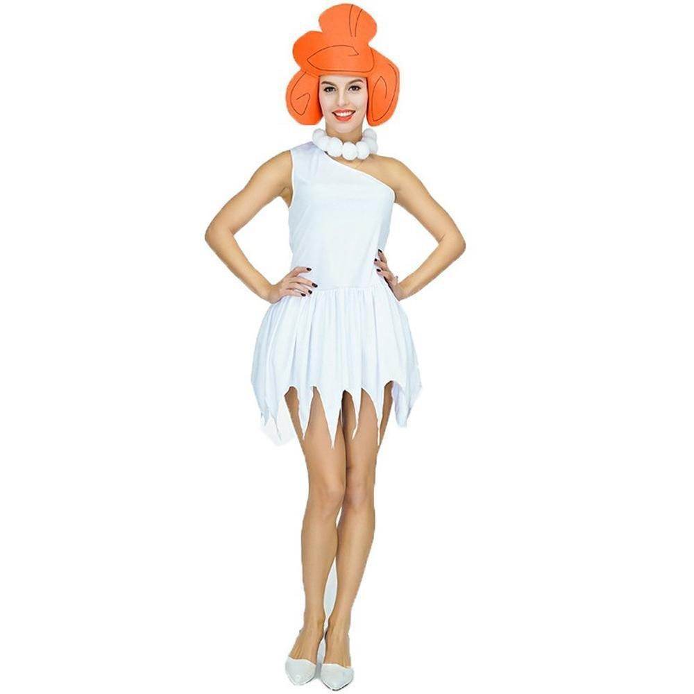 The Flintstones Wilma Adult Ladies Costume 70s TV Fancy Dress - Azufun
