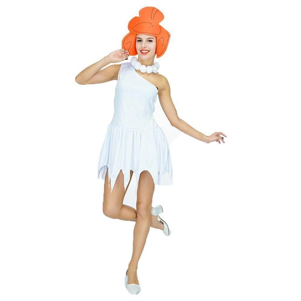 The Flintstones Wilma Adult Ladies Costume 70s TV Fancy Dress - Azufun