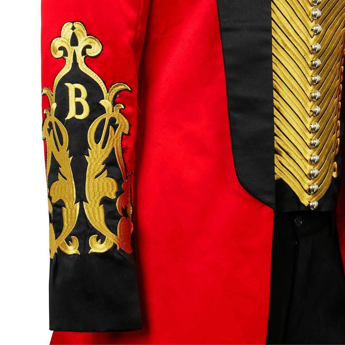 The Greatest Showman Cosplay Costume P.T. Barnum Red Suit - Azufun