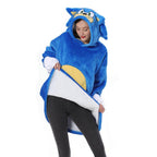 The Hedgehog Sonic Sonic Keep Warm Costume Cozy Cartoon Lazy TV Blanket - Azufun