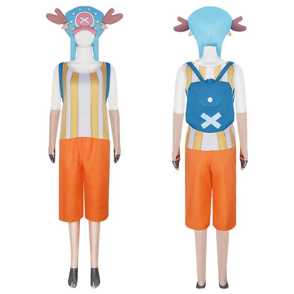 Tony Chopper Anime One Piece Cosplay Costumes Carnival Party Full Set - Azufun