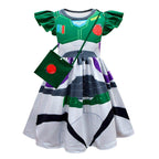 Toy Story 4 Miss Buzz Lightyear Costume Dress For Kids Girls - Azufun