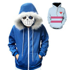 Undertale Sans Hoodie Costume Cosplay Sweatshirt for Halloween - Azufun