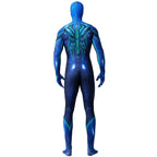 Vibrant Blue Spider-Man Peter Parker Cosplay Jumpsuit Costume New Fashion Superhero Suit - Azufun
