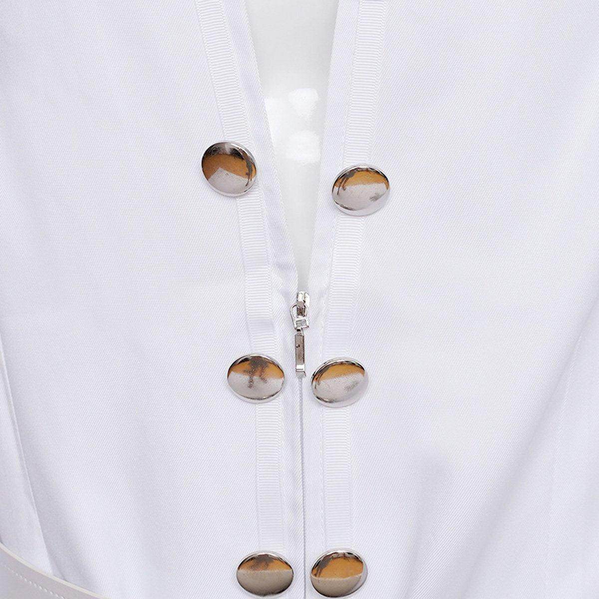 White Elvis Presley Cosplay Costume Halloween Carnival Suit For Adults - Azufun