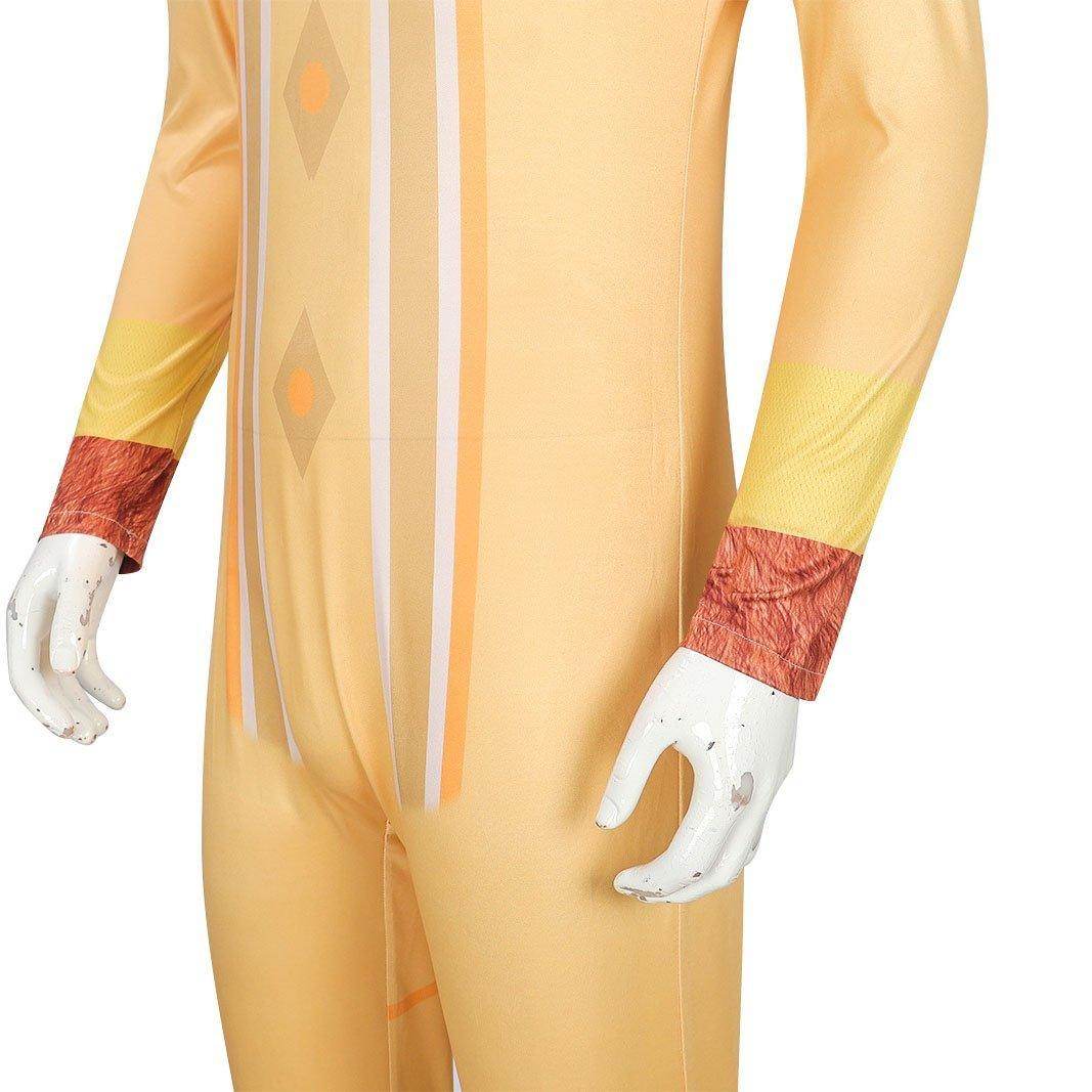 Wish Asha Valentino Cosplay Costume Adult Sheep Jumpsuit with Mask - Azufun