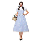 Wizard of Oz Dorothy Costume Dress Maid Alice for Women XXL Size - Azufun