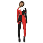 Women Adult Halloween Digital Printed Clown Costume Jumpsuit - Azufun