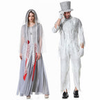 BuyZombie Bride Couples Costume Halloween Outfits Party Carnival Cosplay Now Cheaper With 3 - 5 Days Ship - PajamasBuy